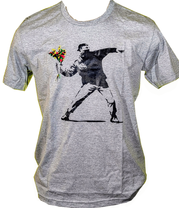 Banksy - Flowers Gris